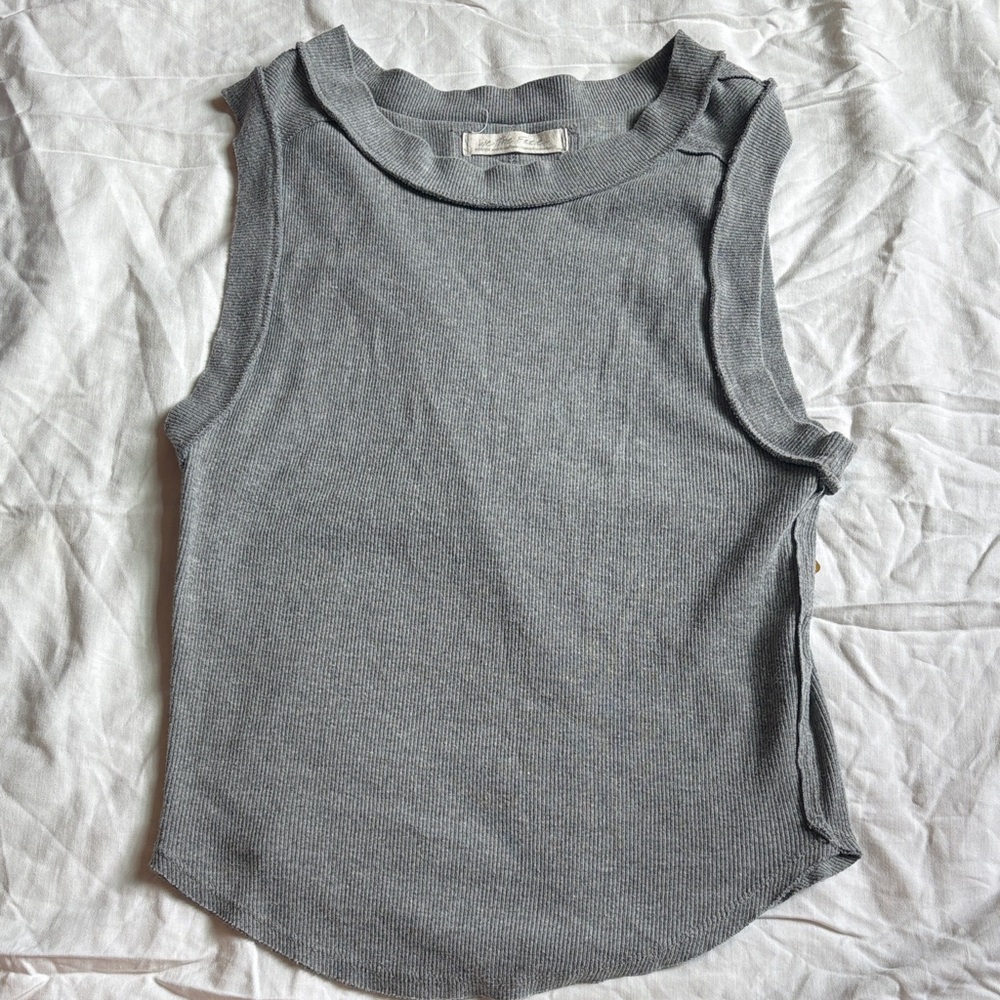 We The Free Charcoal Tank Top